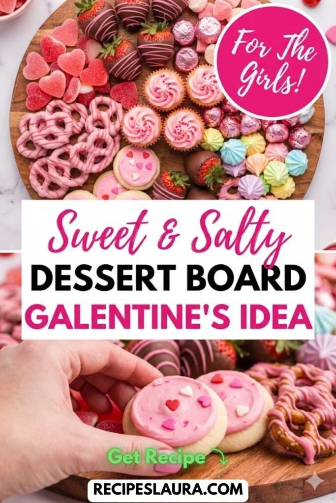 The Ultimate Galentine’s Dessert Board (Sweet & Salty!)